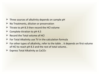 Alkalinity in Water | PPT
