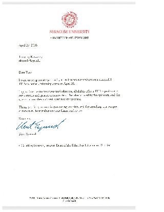 4.26.2016 Letter from Chancellor Syverud