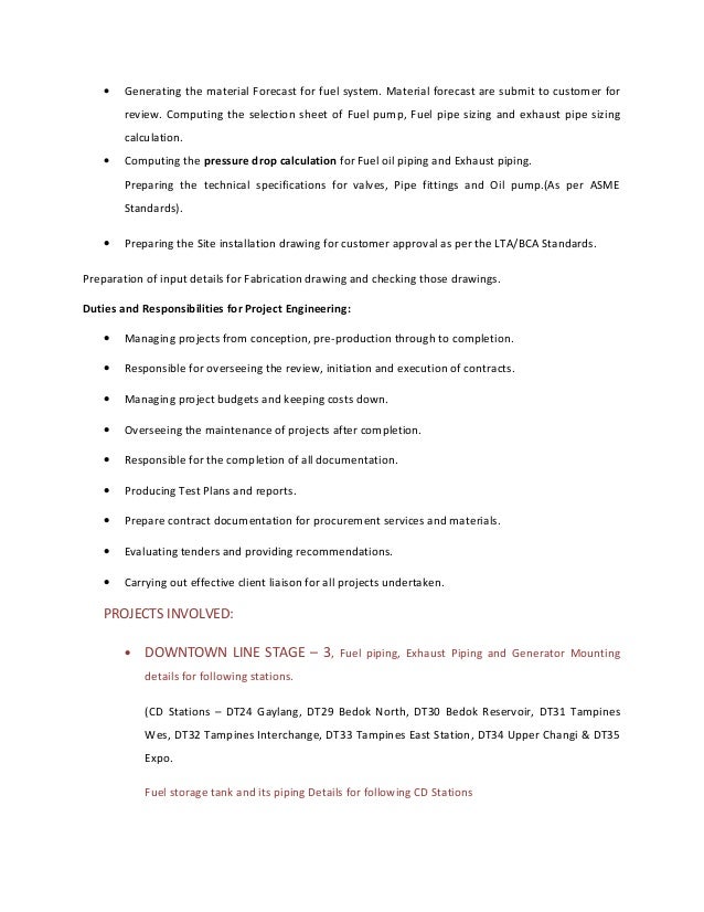 responsibilities of mechanical engineer