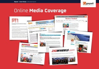 Online Media Coverage
Repsol - Case Study on the brand launch
 