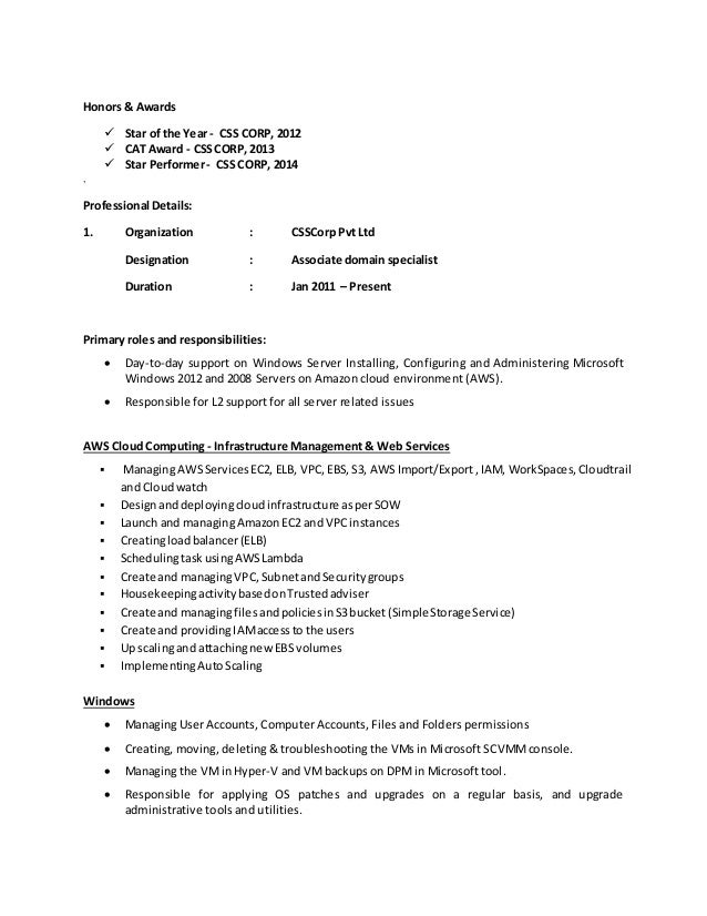 Resume Aws Amazing Aws Resume Resume Aws Amazing Aws Resume