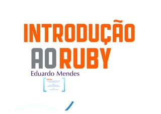 Introdução à Linguagem Ruby - Fundamentos