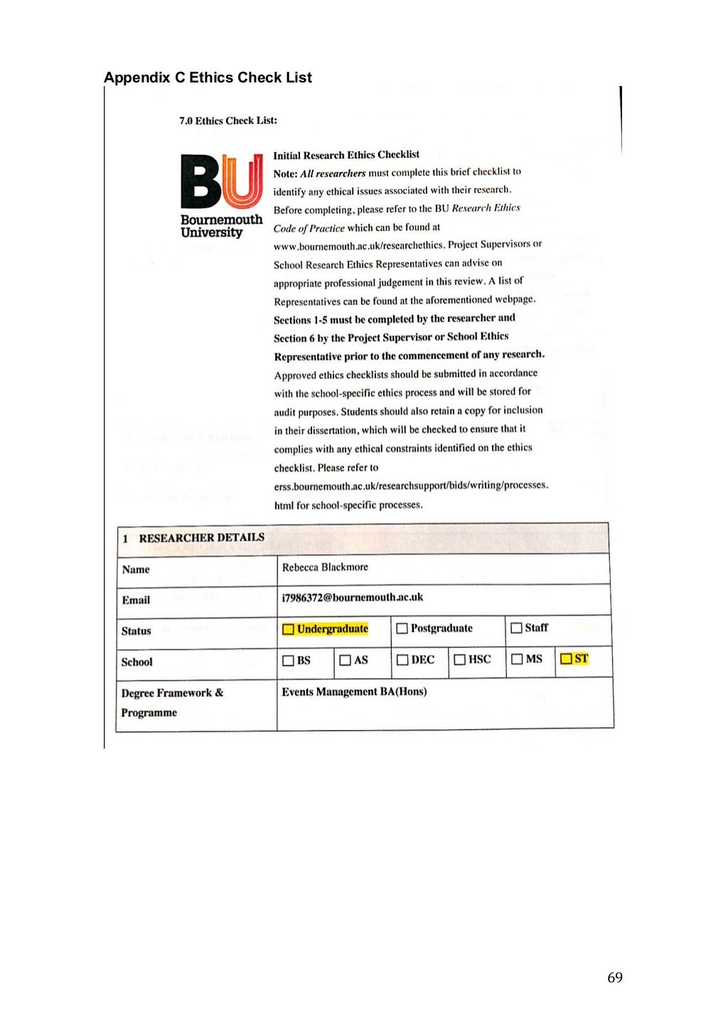 Chapter 3 – Dissertation Methodology (example) - Research Prospect