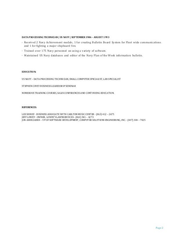 steven m femenella resume navy personnel specialist resume