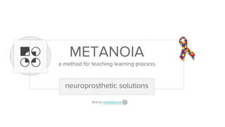 METANOIA
a method for teaching learning process
neuroprosthetic solutions
Built by mindhack.me
 