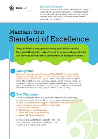 [Case Study] Maintain Your Standard of Excellence