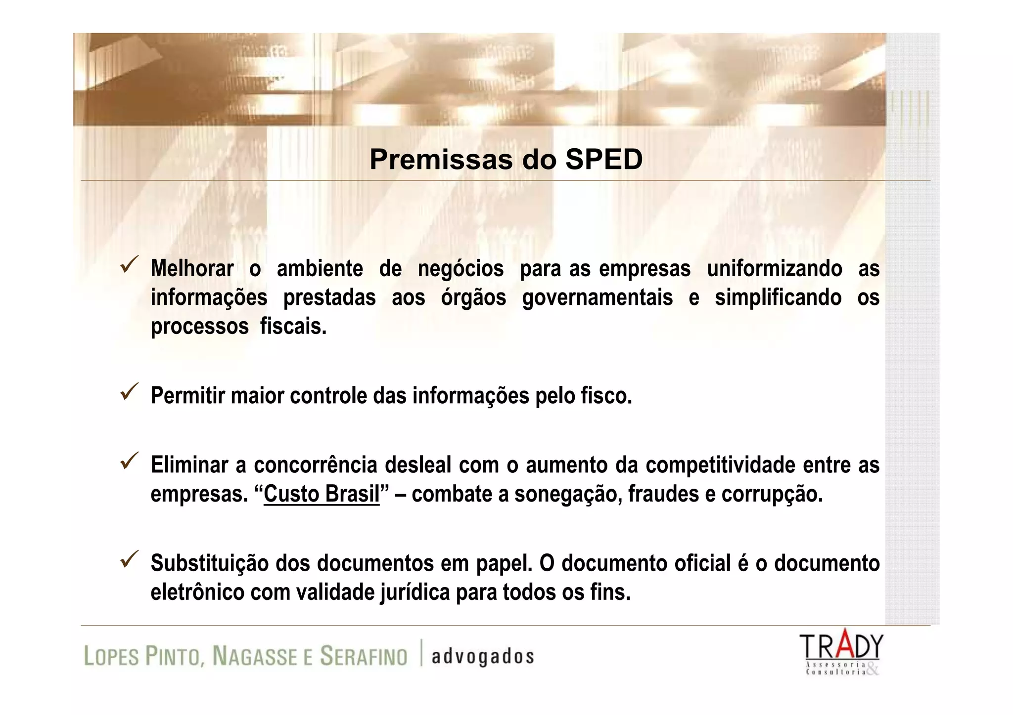 Apresentação FAAP SPED