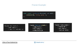 Fission  Example
clda.co/faas-­‐kubernetes
 