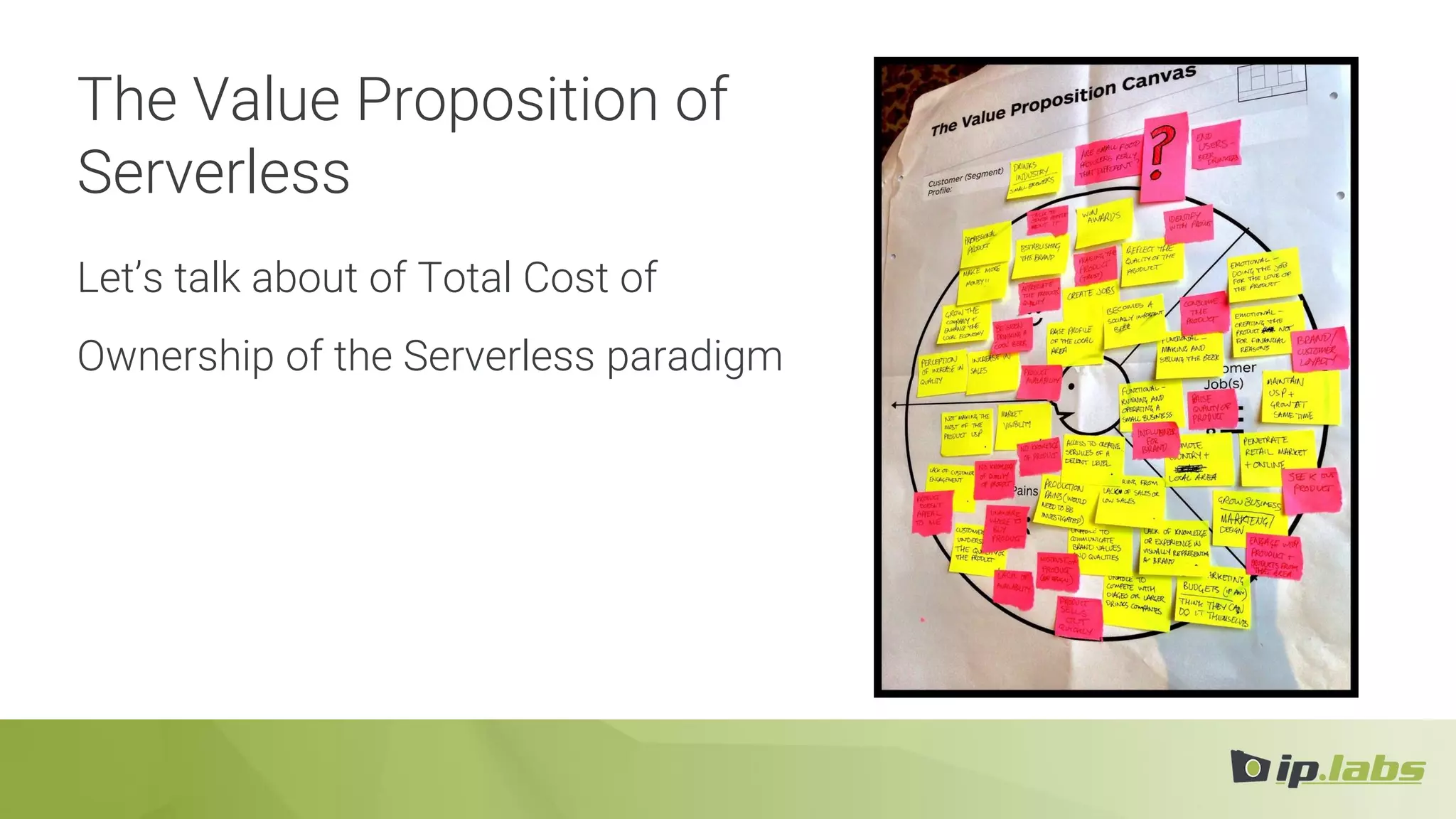 The Value Proposition of
Serverless
Let’s talk about of Total Cost of
Ownership of the Serverless paradigm
 