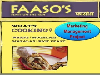 Marketing
Management
Project
 