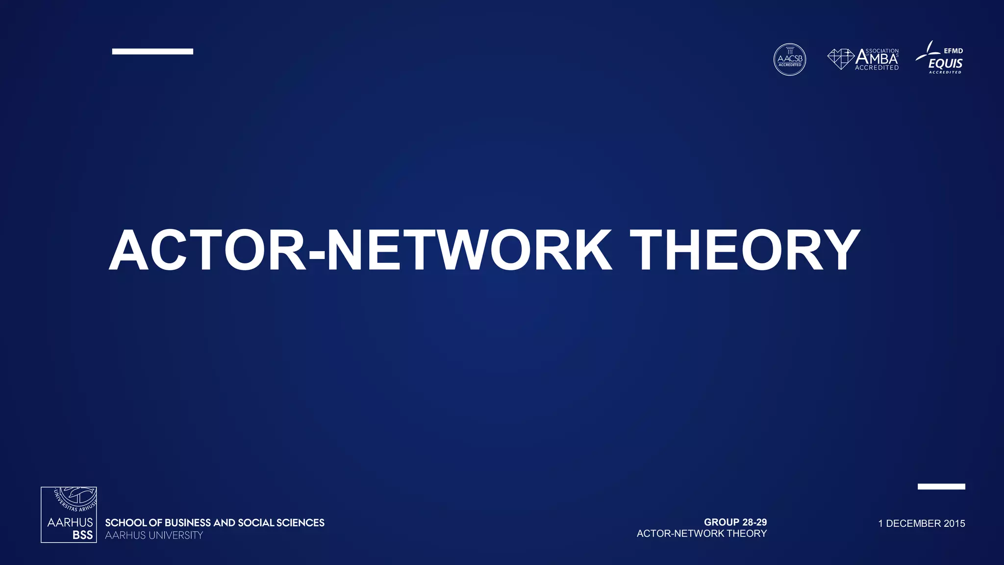Actor Network Theory | PPTX | Computer Networking | Computing