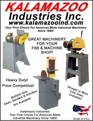 Kalamazoo Industries Fab and machine shop equipment