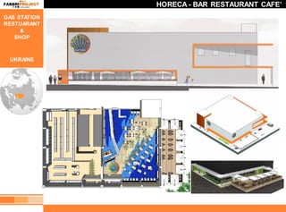 HORECA - BAR RESTAURANT CAFE’
GAS STATION
RESTUARANT
     &
   SHOP



 UKRAINE
 