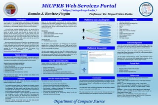 MiUPRB Web Services Portal
( https://miuprb.uprb.edu )
Ramón J. Benítez-Pagán Professor: Dr. Miguel Vélez-Rubio
Department of Computer Science
Introduction
The University of Puerto Rico at Bayamón is an institution of Higher Education
whose mission “is to stimulate and support the personal and intellectual
development of a competent student in science, arts, technology, research and
the generation of new knowledge; Based on ethics and social commitment.”.
In a world almost completely digitalized, many of the services that the
citizens need requires them to personally attend an office or company to
receive the service. Currently, many services are provided online, this
alternative makes life easier for the citizen by getting results quickly and
efficiently. Also, this new way of providing services helps the company to lower
operational expenses costs, avoids long and tedious lines in their offices and
requires less human capital, which helps us to do more with less, one of the
basic principles of the Administrative theory.
Taking as example the Government of Puerto Rico, has developed an online
services portal dedicated to the citizen, this platform offers its users the ability
to obtain certifications such as good behavior, not debt in HACIENDA, no debt
in ASUME, among other services that are continually added. These can be
requested 24 hours a day, seven days a week. The address of the
aforementioned governmental platform is:
http://www2.pr.gov/Pages/default.aspx.
Needs Analysis
When carrying out the needs analysis for this project, I was able to identify that
several services offered by the institution (UPR at Bayamon) can be developed
/ automated so that students do not have to physically visit the university.
Several of the services that were identified are:
1. Request parking permit (obtain the sticker)
2. Copy of class schedule
3. Payment of enrollment (PELL Aid or PayPal / Banco Popular)
4. Student’s transcript of credits (Unofficial)
5. Certification of studies
6. Updating medical plan information (not by TeraTerm)
These processes and services could be automated to be offered on the
institution's web services platform.
Problems
In the development of an online platform like the one we proposed, the
following problems had to be addressed:
• The Student Information System "SIS" is already an old system, currently
running on an Integrity IA64 mainframe. This causes several limitations in
the development. We would have to adapt the system first, so that it is
compatible with new technologies in which modules would be developed to
which the platform would connect to obtain information.
• In order to establish PayPal as a payment alternative, the institution would
have to negotiate and make a contract with PayPal. This process could
take a long time. However, the development and implementation is
extremely simple and reliable. (Development can be started without having
the contract).
• Determine if services that currently have a cost when being provided
through the platform can be offered for free to students.
Solution
Based on the needs analysis carried out and the problems exposed, I
understood that it was possible / feasible to develop an online service platform
for students at the University of Puerto Rico in Bayamón. Such platform could
contain free services, as well as services that have some cost (this will be
determined by the user).
Free services:
1. Request parking permit
2. Copy of class schedule (currently charged)
3. Payment of enrollment
4. Updating Medical Plan Information
Services with cost:
1. Unofficial transcript of credits
The web platform would be designed in the PHP language and using MySQL
database since it makes the migration of some of these services to other
platforms more manageable since the institutional platform NEXT is developed
with this same language and database.
We had to make changes to the server where SIS is located to adapt it to the
web environment, installing WASD Web Server on it, in order to process the
web transactions received (Daniel, 2016). It is hoped to be able to offer PayPal
as a payment method for the online service of enrollment payment.
How the student benefits:
Campus students will benefit in many ways from this platform. Among the
advantages and benefits established are that the students:
• Will NOT make long lines
• Will NOT have to be on the campus all day.
• Your request is instantly served
• You do not have to make unnecessary payments (free services)
• Does not depend on any administrative personal to receive the service
How the institution benefits:
The institution will enjoy the following benefits:
• There will be no long lines at the offices/departments
• There won’t be a lot of student traffic around the campus
• Does not require a chain of command to complete requests
• Avoid payment in additional compensation to employees who absorb
additional functions to complete this process.
• Does not extend the working day operations
• It removes the backlogs to the corresponding offices as they are
independent (autonomous) processes.
Tools
• Web Server (Microsoft)
• WASD Web Server for the Integrity (SIS)
• Database Server MySQL
• PHP 7.0
• LDAP
• Paypal Web Service
• HTML, CSS, JavaScript y Bootstrap
• COBOL
• Student Information System (SIS)
• NEXT Institutional Platform
• FPDF Extension
• PHP Mailer Extension
Acknowledgements
I would like to express my sincere gratitude to José San Miguel, Programmer
of the UPR-AC and UPR-B, for being my partner in the development of this
great platform and working with me to offer these services to the students.
I want to also give credit and my sincere acknowledge and thank you to
Wilberto Vega, System Administrator of UPRB-OSI, for the continuous help he
provided me when I needed answers.
I am also grateful to Marcia Rodriguez, Director, in the Information Systems
Department (OSI) for her sincere and valuable guidance, expertise and the
encouragement extended and given to me throughout the project.
Future Work
Future work will be:
• Integration of Banco Popular’s Web Payment
• Unofficial Transcripts
• And other services as we identify them
References
Daniel, M. G. (2016, July). WASD VMS Web Services. Retrieved from
https://wasd.vsm.com.au/
Griffith, A. (1997). COBOL For Dummies (1st ed.). United States of America:
For Dummies.
Mitchell, L. J. (2016). PHP Web Services (2nd ed.). O'Reilly Media.
Nixon, R. (2014). Learning PHP, MySQL & JavaScript: With jQuery, CSS &
HTML5 (Learning Php, Mysql, Javascript, Css & Html5) (4th ed.). O'Reilly
Media.
Richardson, L., & Ruby, S. (2007). RESTful Web Services. O'Reilly Media.
Stern, R. A., & Stern, N. B. (1988). Structured COBOL Programming (5th ed.).
United States of America: Wiley.
The PHP Group. (n.d.). PHP. Retrieved from http://php.net/docs.php
Winston, A. (2002). OpenVMS with Apache, WASD, and OSU: The Nonstop
Webserver (HP Technologies) (1st ed.). Digital Press.
Platform’s Use Case Diagram
Platform’s Screenshot
Conclusion
I am humbly proud of the results of the implementation of this platform. All new
students are now requesting their parking permit through the platform. Also the
Online Enrollment Service in its first deployment was used by 720+ students
with Financial Aid.
This project was a great opportunity to experience real life-changing software
because it makes people’s (students) life easier.
This project exposed me to the environment of real developers teamwork and
helped me developed Project Management Skills that are really necessary.
 