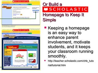 Or Build aOr Build a
Homepage to Keep ItHomepage to Keep It
SimpleSimple
 Keeping a homepageKeeping a homepage
is an easy...