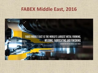 FABEX Middle East, 2016
 
