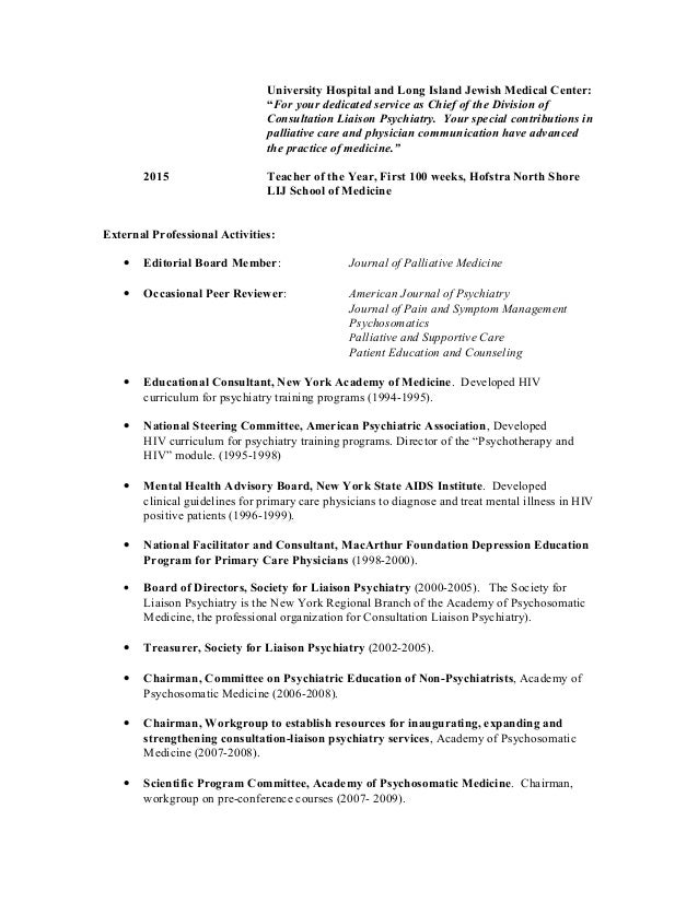 curriculum vitae 04 16 15 jamaica hospital doctors note