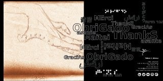 Fabian J. Alonso
DAN: 12SET1973
Lgo do Arouche, 52 01219-010
São Paulo - SP
+55 11 963464447
fabian@assaltocultural.org
http://www.assaltocultural.org/
 