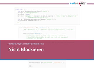Google Async Loader & Require.js

Nicht Blockieren
 