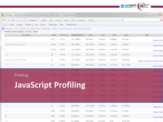 Firebug

JavaScript Profiling
 