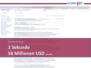 Microsoft Bing

1 Sekunde
56 Millionen USD   pro Jahr
 