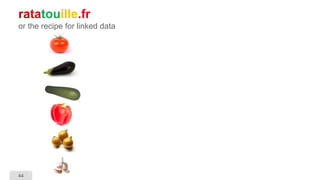 44
ratatouille.fr
or the recipe for linked data
 