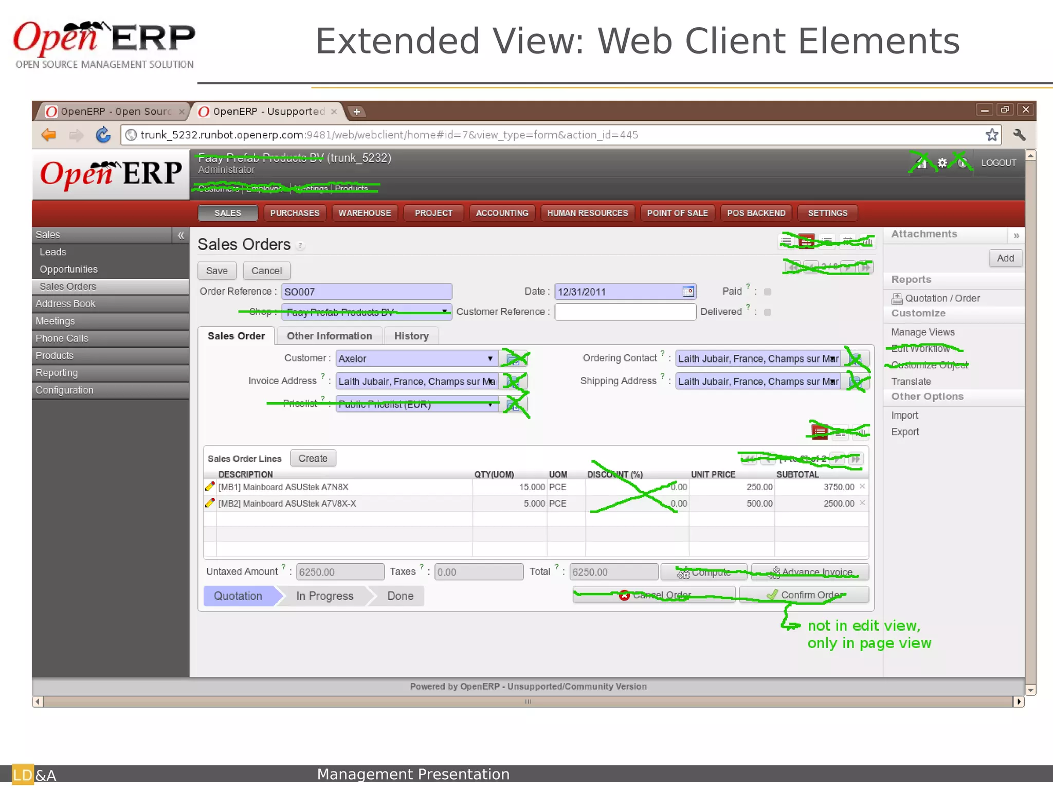 Extended View: Web Client Elements




&A   Nom du fichier – à compléter   Management Presentation
 