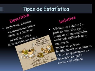 Tipos de Estatística
 