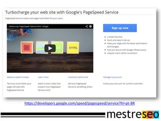 https://developers.google.com/speed/pagespeed/service?hl=pt-BR
 