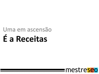 Uma em ascensão
É a Receitas
 