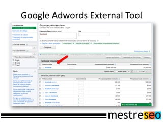 Google Adwords External Tool
 