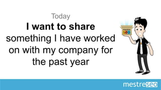 Today
     I want to share
something I have worked
 on with my company for
       the past year
 