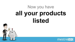Now you have
all your products
      listed
 
