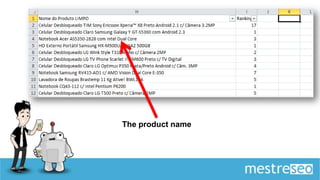 The product name
 