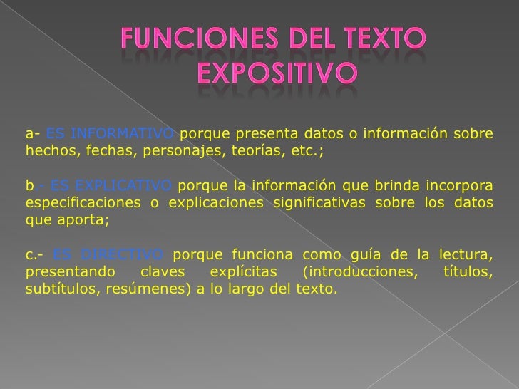Texto expositivo