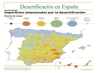 Desertificación en España 