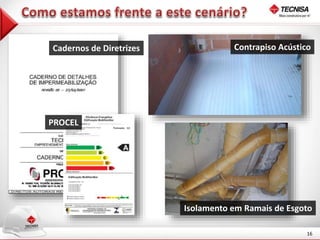 16 
Cadernos de Diretrizes 
PROCEL 
Contrapiso Acústico 
Isolamento em Ramais de Esgoto 
 