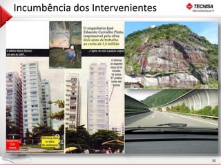 30 
Incumbência dos Intervenientes 
 