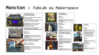 Moncton : FabLab ou Makerspace
 