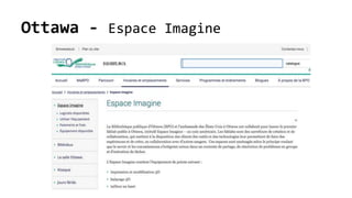 Ottawa - Espace Imagine
 