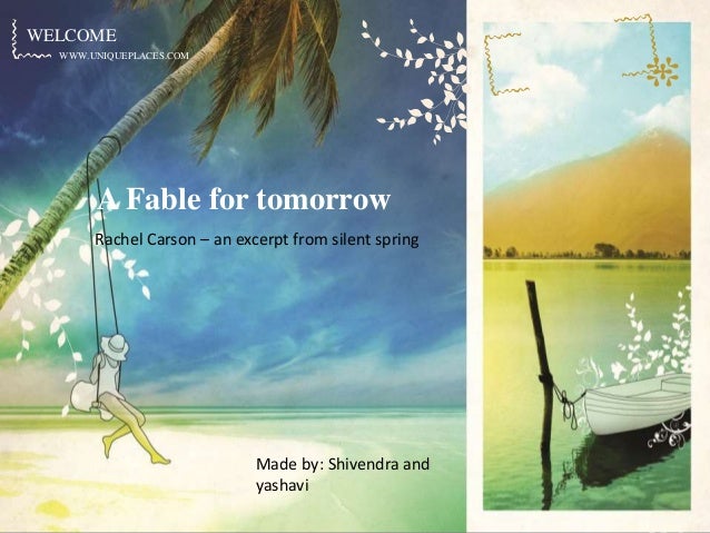 A fable for tomorrow by rachel carson pdf picture