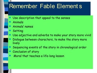 Fables (1) | PPT