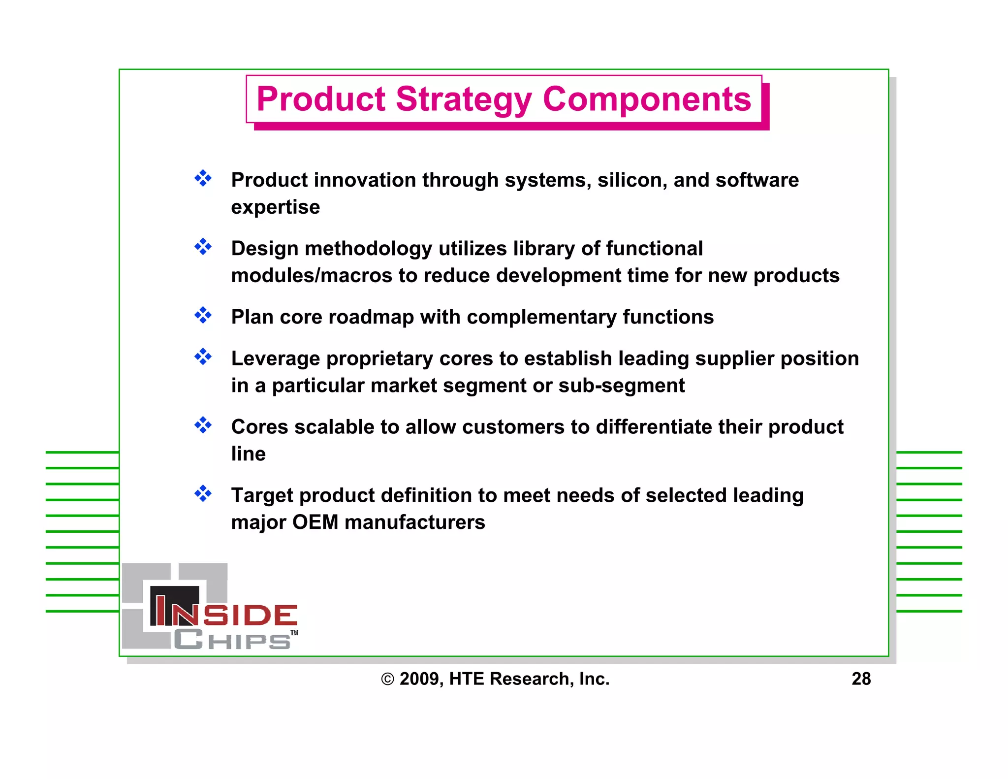 Strategic Management Issues for Starting a Fabless Chip Company