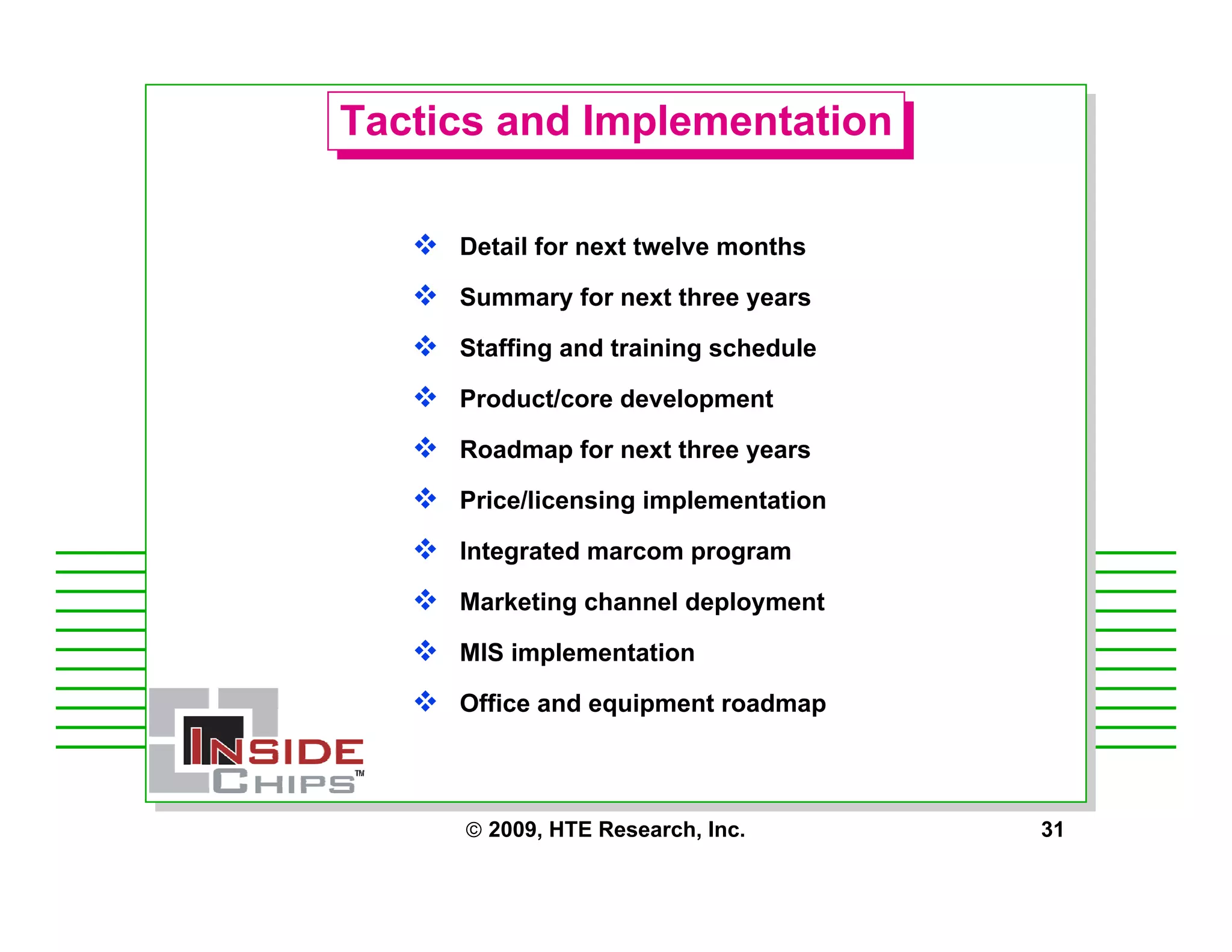 Strategic Management Issues for Starting a Fabless Chip Company