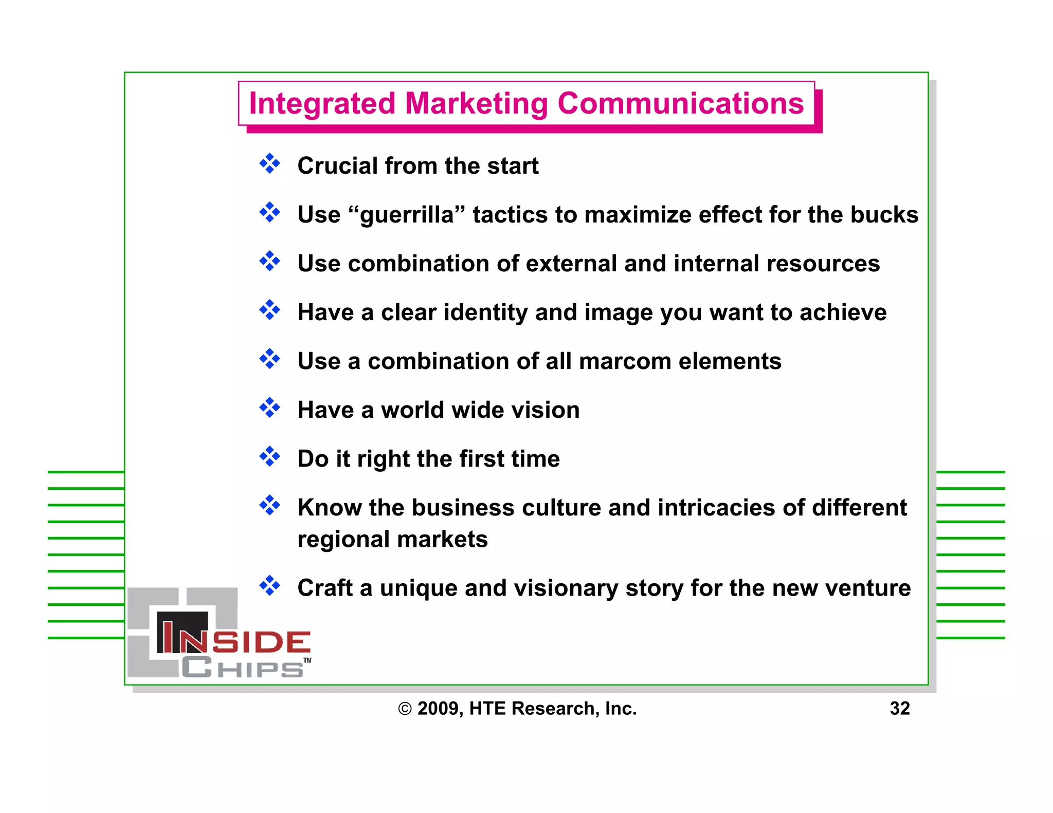 Strategic Management Issues for Starting a Fabless Chip Company