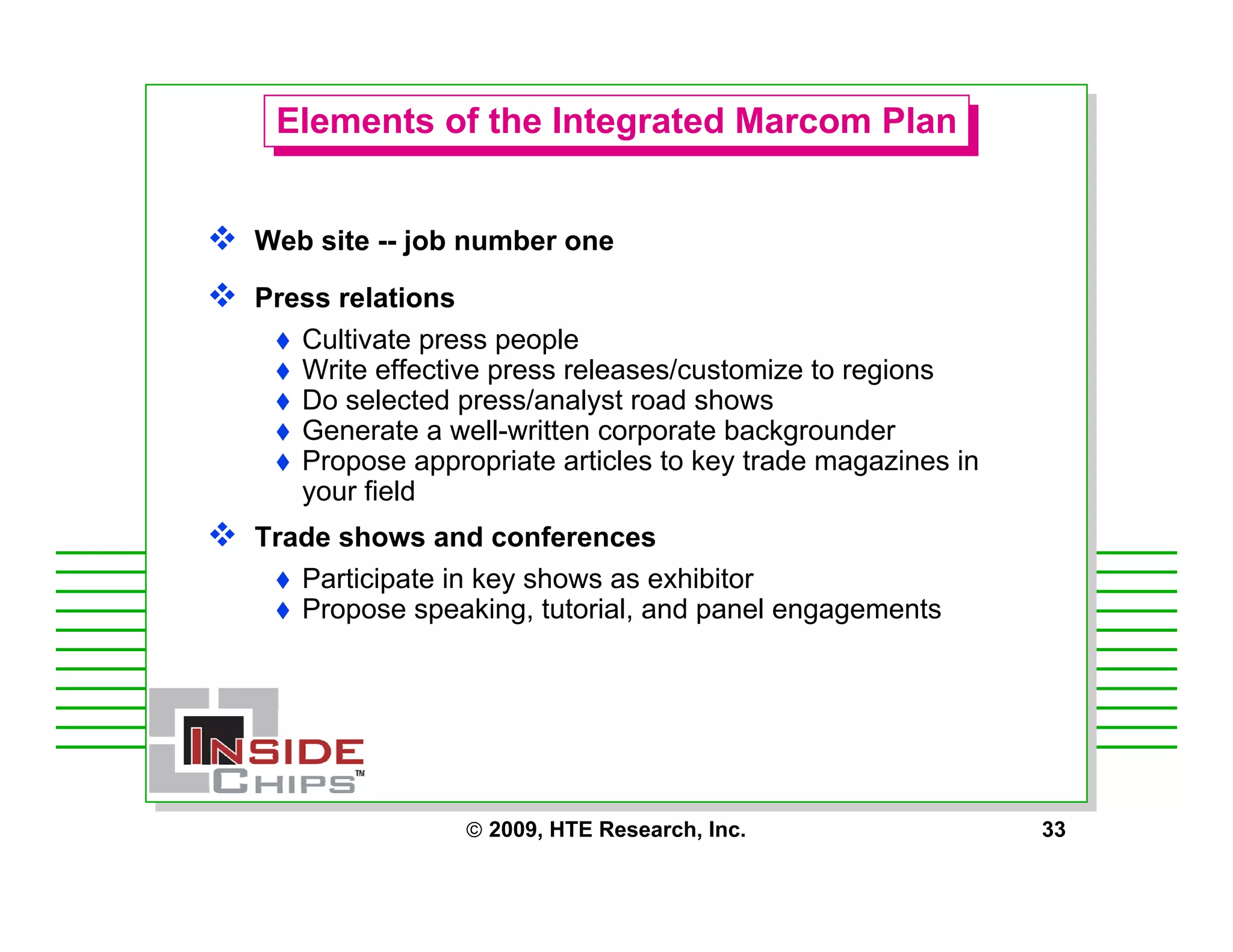 Strategic Management Issues for Starting a Fabless Chip Company