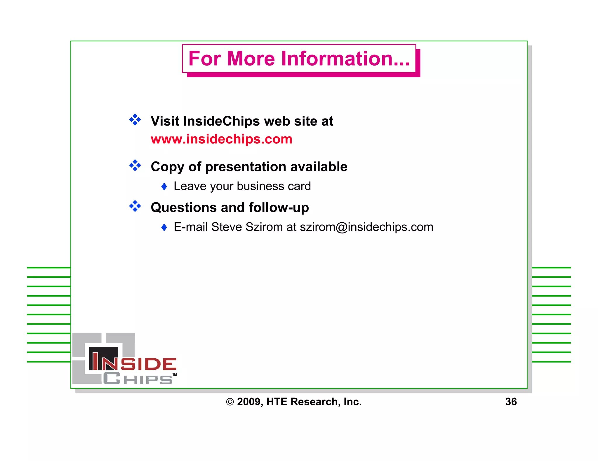 Strategic Management Issues for Starting a Fabless Chip Company