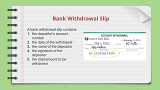 FABM2 Lesson 6 Basic Documents Related to Bank Deposit.pptx