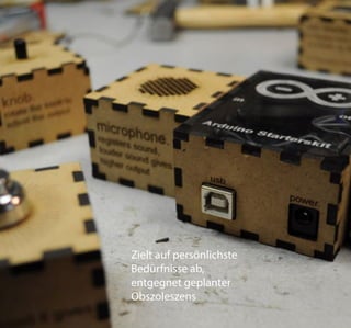 Zielt auf persönlichste
Bedürfnisse ab,
entgegnet geplanter
Obszoleszens
 