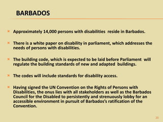Barbados Code Number Fully Accessible Barbados Presentation 2009 | PPT